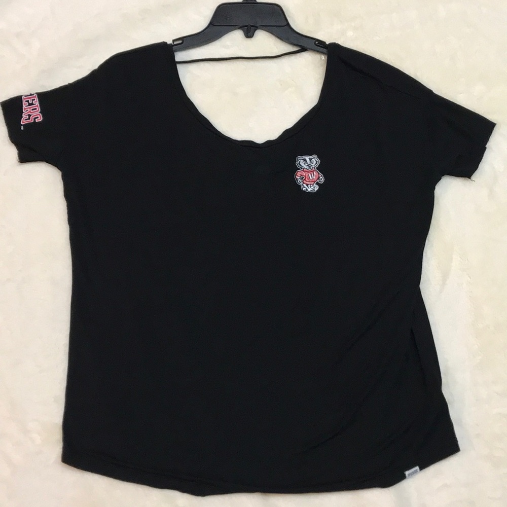 Vs PINK Badgers Wisconsin Super Soft T-shirt